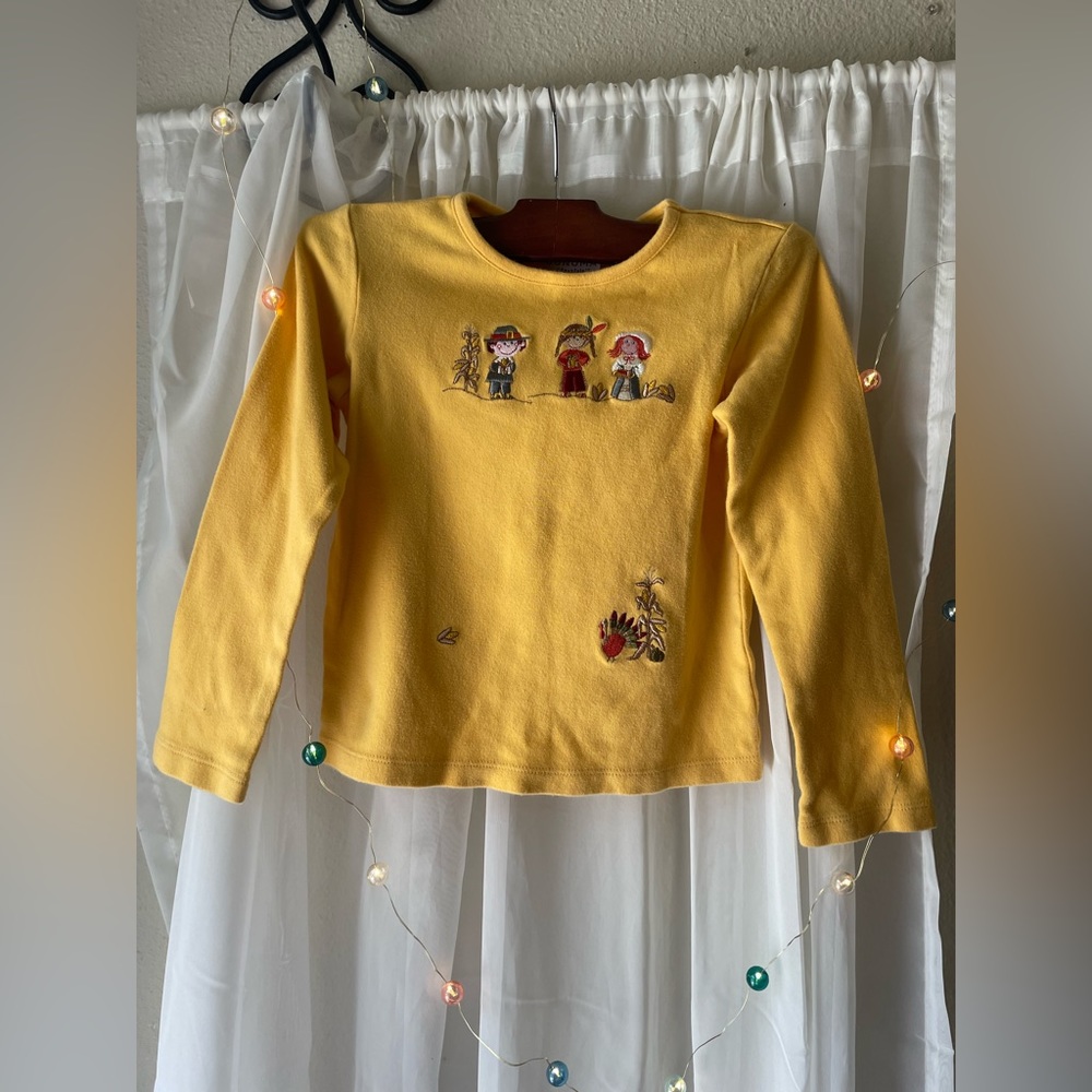 Kids Thanksgiving shirt pilgrims
